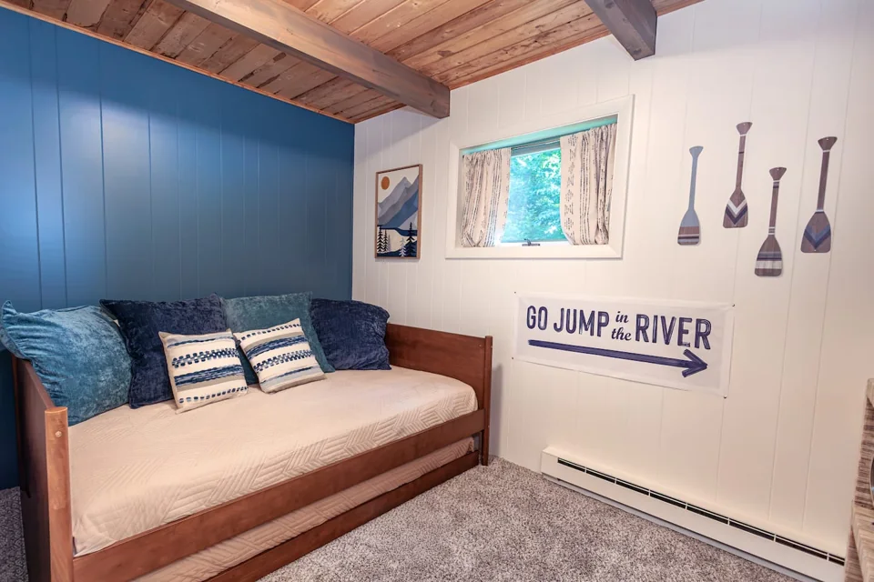 Full daybed with twin trundle in the fourth bedroom
